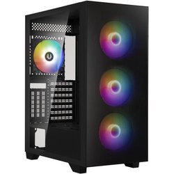 Caja de PC - BITFENIX - Flow (Negro) - Torre media - Formato ATX - Sin