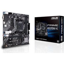 Mainboard - ASUS - PRIME A520M-K - AMD A520 - Micro ATX - 64 GB RAM