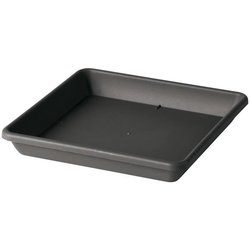 DEROMA Untertasse für Blumentopf Square Day R Anthrazit - 45 cm