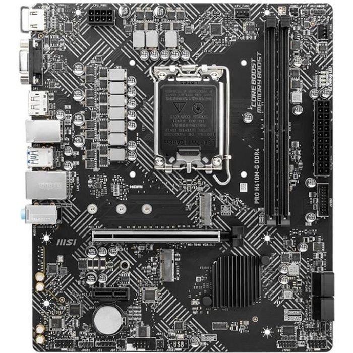 MSI - PRO H610M-G DDR4 - Moederbord - Socket LGA 1700 - Chipset Intel 
