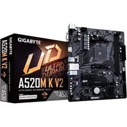Moederbord - GIGABYTE - A520M K V2 - AM4 - DDR4 64 GB - PCIe Gen3 M.2