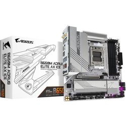 Moederbord - GIGABYTE - B650M AORUS ELITE AX ICE - Micro ATX - Wi-Fi 6