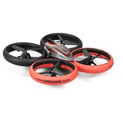 Ferngesteuerte Drohne  FLYBOTIC  Bumper-Drohnenbett  17 cm  Rot un