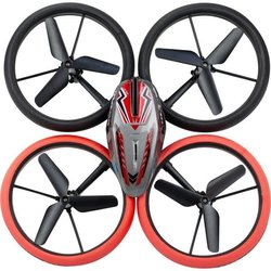 Remote Controlled Drone - FLYBOTIC - Bumper Drone Bed - 17 cm - red an