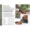 Pflanzgefäß - DEROMA - Origin - 18 L - Anthrazit