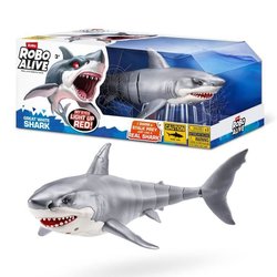 Juguete Interactivo - ZURU - Shark Attack Robo Alive - Gran Tiburón Bl