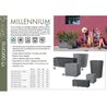 Cube Flower Pot - DEROMA - Millennium R - Anthracite - With water rese