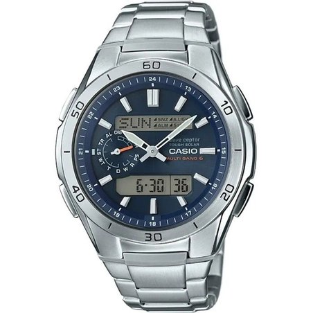 CASIO - Stainless steel watch - WAVECEPTOR - Gray