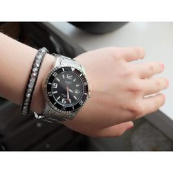 CASIO - Edelstahluhr - BASIC - Grau