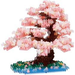 Van stenen gebouwd figuur - BANDAI - NANOBLOCK - Deluxe Cherry Blossom