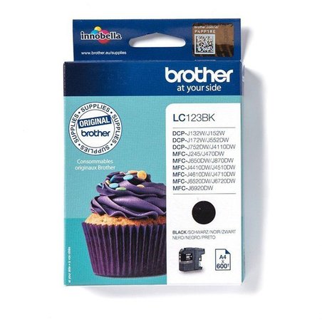 Brother LC123BK zwarte cartridge