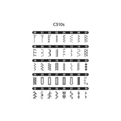 BROTHER - CS10s - Electronic sewing machine - 40 stitches - Needle thr