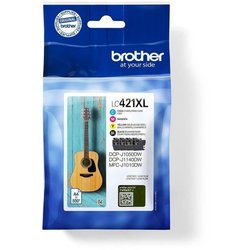 4 cartucce d inchiostro LC421XLVAL - BROTHER - Nero, Ciano, Magenta e 