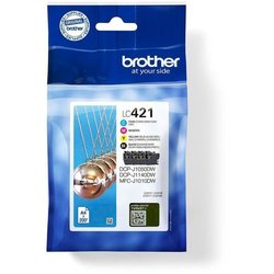 Packung mit 4 LC421VAL Tintenpatronen - BROTHER - Schwarz, Cyan, Magen