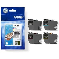Pak van 4 LC421VAL-inktcartridges - BROTHER - Zwart, cyaan, magenta en