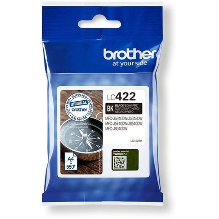 Patrone LC422BK - BROTHER - Schwarz 550p - Für Business Smart MFC-J534
