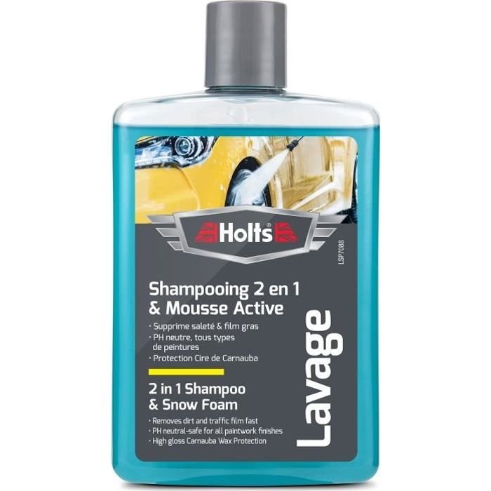 HOLTS Super Foaming Shampoo + Carnaubawas - 475 ml