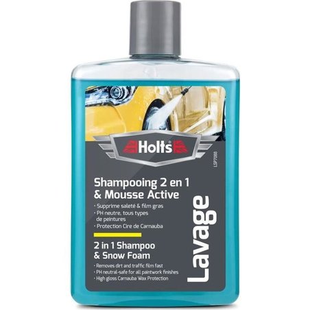 HOLTS Super Foaming Shampoo + Carnaubawas - 475 ml