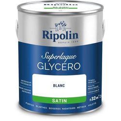 Glycero lacquer - RIPOLIN - 447559 - White - Satin - 2 L