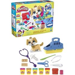 PLAY-DOH - Caja - La práctica veterinaria con perro, estuche, 10 herra