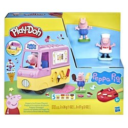 Play-Doh Peppa y el camión de helados, figuras de Peppa y George y 5 t