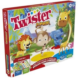 Twister junior - alfombra reversible 2 -on -1 evolutivo - juego de mes