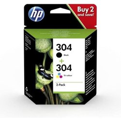 Confezione da 2 inchiostri originali HP 304 nero/tricolore (3JB05AE)