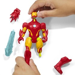 MixMashers Iron Man, statuetta personalizzabile da 12 cm da abbinare e