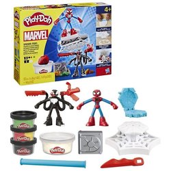 Play-Doh Spider-Man, Slash Attack box with 2 flexible figures, 7 acces