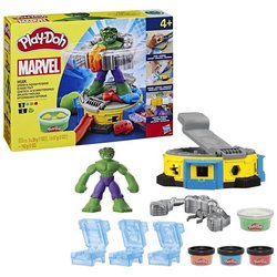 Play-Doh Hulk Écrase tout, coffret pâte a modeler avec figurine Hulk, 