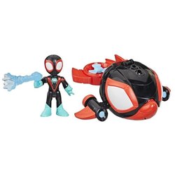 Miles Morales Water-Webs Spinning Dolphin Figure e veicolo, Marvel Spi