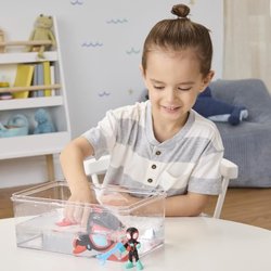Spidey Miles Morales Dauphin filant Water-Webs, Figurine et véhicule, 
