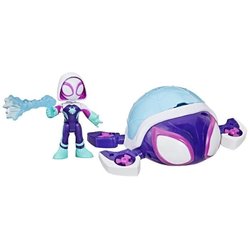 Ghost-Spider Water-Webs-figuur en voertuig, Marvel Spidey en zijn gewe