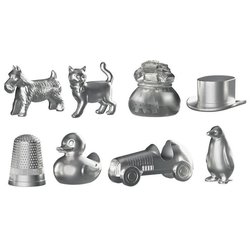 Klassiek Monopoly, bordspel, met opbergdoos en grote pionnen, 2 tot 6 