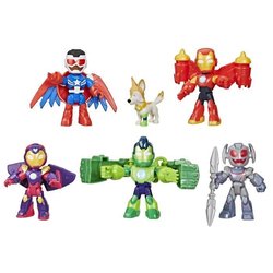 Pack of Avengers figurines in armor, Marvel Iron Man and his Awesome F
