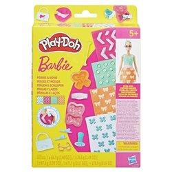 Play-Doh Barbie Perles et noeuds, recharges pour coffret de pâte a mod