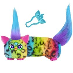 Furby DJ Furblets Rain-Bow-Kat, minipeluche electrónico, juguete infan