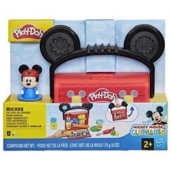 Play-Doh Disney Junior Mon Garage avec Mickey Mouse, Coffret de pâte a