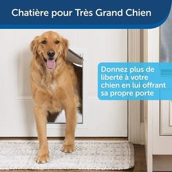 Puerta de marco de aluminio Staywell PETSAFE - Blanco - Para gatos o p