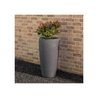 Bloempot - STRATA - L - Amesbury - Ø 40cm x 75cm H - Steenkleur