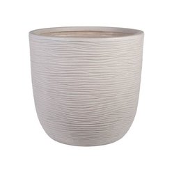 Bloempot - STRATA - L - Rond - Amalfi - Ø 42,5 cm x 40 cm H - Steenkle
