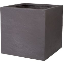 Bloempot - STRATA - L - Vierkant - Gekloofd - Ø 38,5 cm x 46,5 cm H - 
