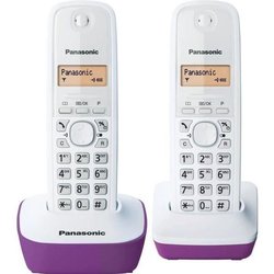 Telefono Panasonic KX-TG1612FRF Duo senza FIl senza segreteria bianca 