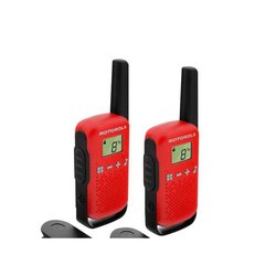Motorola Red T42 Walkie Talkies - 4 km Range - 16 Channels - LCD Displ