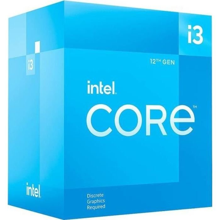 Processor - INTEL - Core i3-12100F - 12M Cache, up to 4.30 GHz (BX8071