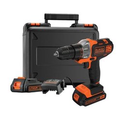 BLACK + DECKER - Taladro-Atornillador MultiEvo a batería 18V 1,5Ah + C