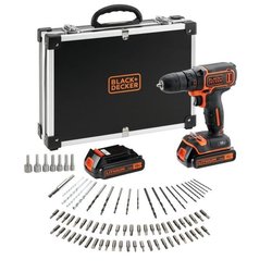 BLACK & DECKER BDCDC18BAFC - Bohrtreiber - Li Ion 2x18 V Batterie + 80