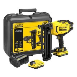 Accu-afwerkspijkermachine + 2 x 2Ah accu s + lader - 18V - Stanley Fat