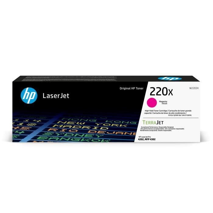 Original HP 220X Magenta Tonerkartusche mit hoher Reichweite (W2203X) 
