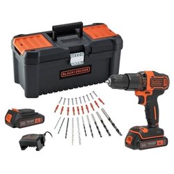 Taladro de impacto Black + Decker BDCHD18C2TA-QW de 18 V (2 baterías)